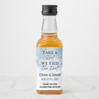 Mini Whiskey Botlle Label - Liquor Label - Wedding リキュールボトルラベル