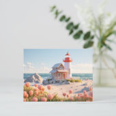 Miniatur Leuchtturm maritime Lansdchaft ポストカード (スタンド正面)