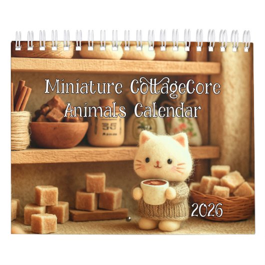 Miniature CottageCore Animal  カレンダー (カバー)