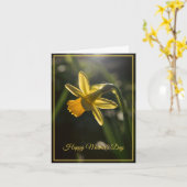 Miniature Daffodil Mother's Day カード (黄色い花)