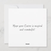 Miniature Garden and Fairy Easter シーズンカード (裏面)