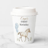 Miniature Horse Birthday Paper Cups 紙コップ (裏面)