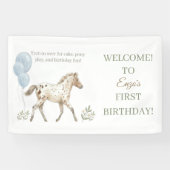 Miniature Horse | Story Book Decor Birthday Banner 横断幕 (横)