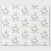 Miniature Horse Storybook Birthday ラッピングペーパー (フラット)