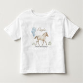 Miniature Horse Storybook FIRST Birthday T-Shirt トドラーTシャツ (正面)