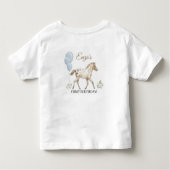 Miniature Horse Storybook FIRST Birthday T-Shirt トドラーTシャツ (裏面)