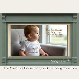Miniature Horse Storybook FIRST Birthday T-Shirt トドラーTシャツ