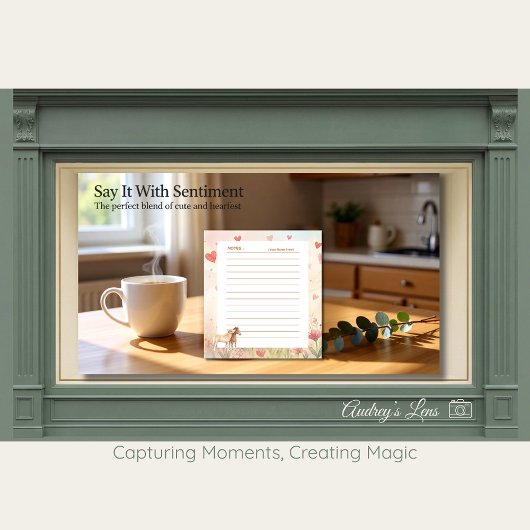 Miniature Horse Storybook Valentine’s Day Script ノートパッド