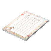 Miniature Horse Storybook Valentine’s Day Script ノートパッド (回転)