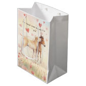 Miniature Horse Storybook Valentine's Day  ミディアムペーパーバッグ (正面アングル)