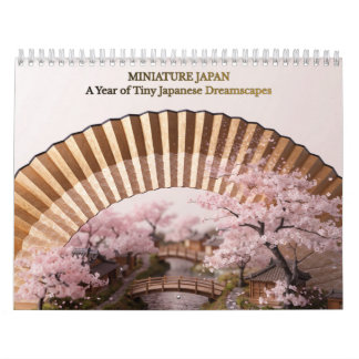  Miniature Japan Four Seasons Japanese Dioram カレンダー
