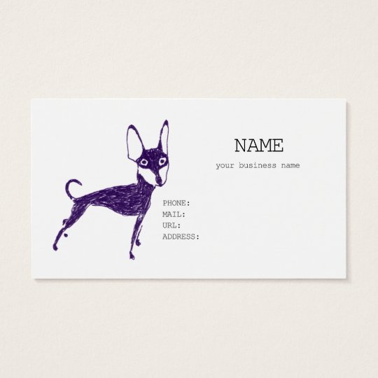 miniature pinscher 名刺