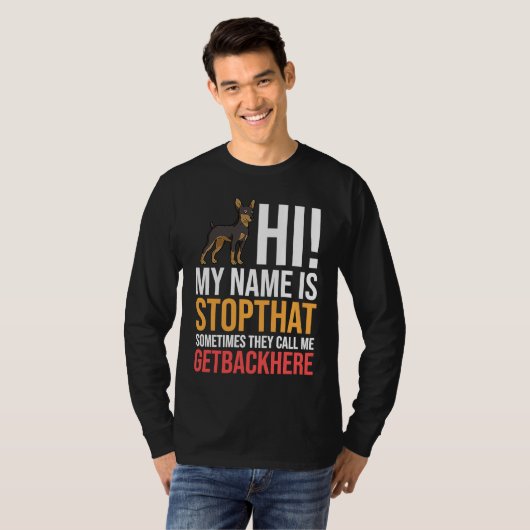 Miniature Pinscher Dog Puppies Owner   2 Tシャツ (正面フル)