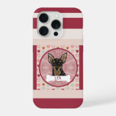 Miniature Pinscher Heart iPhone 11 Pro Case  iPhoneケース (裏面)