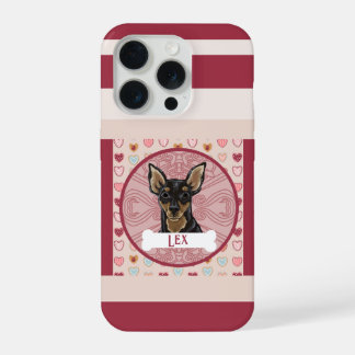 Miniature Pinscher Heart iPhone 11 Pro Case 15 Proケース