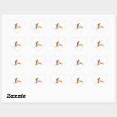 Miniature Pinscher Sticker Label ハートシール (シート)