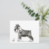 MINIATURE SCHNAUZER シーズンポストカード (スタンド正面)