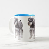 Miniature Schnauzer ツートーンマグカップ (正面左)