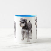 Miniature Schnauzer ツートーンマグカップ (中央)