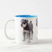 Miniature Schnauzer ツートーンマグカップ (左)