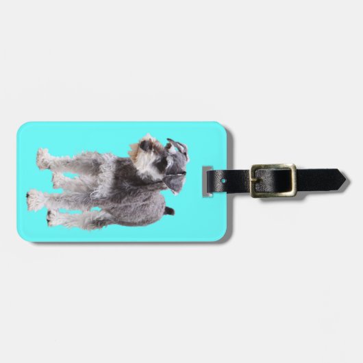 Miniature Schnauzer ラゲッジタグ (正面横)