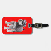 Miniature Schnauzer ラゲッジタグ (正面横)