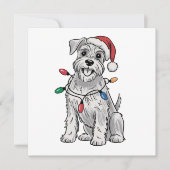 Miniature Schnauzer Christmas Gift for Dog Lovers シーズンカード (正面)