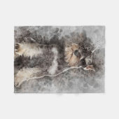 Miniature Schnauzer Dog Blanket フリースブランケット (正面(横))