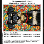 Miniature Schnauzer Dog, Colorful EX2 Decoupage 薄葉紙