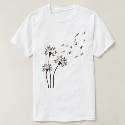 Miniature Schnauzer Flower Dandelion Shirt Dog Mam Tシャツ (デザイン正面)