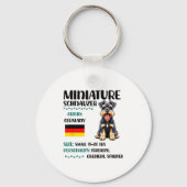 Miniature Schnauzer Origin Funny Mini Schnauzer Lo キーホルダー (正面)