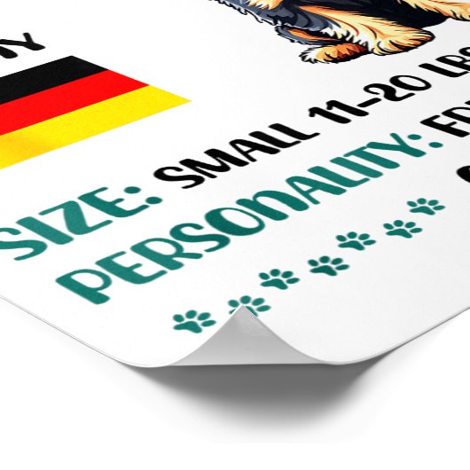 Miniature Schnauzer Origin Funny Mini Schnauzer Lo ポスター (角)