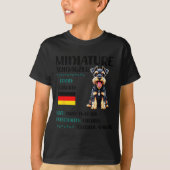 Miniature Schnauzer Origin Funny Mini Schnauzer Lo Tシャツ (正面)
