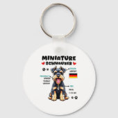 Miniature Schnauzer Owner Funny Mini Schnauzer Lov キーホルダー (正面)