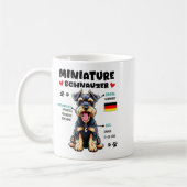 Miniature Schnauzer Owner Funny Mini Schnauzer Lov コーヒーマグカップ (左)