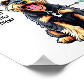 Miniature Schnauzer Owner Funny Mini Schnauzer Lov ポスター (角)