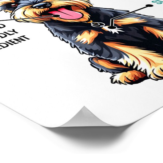 Miniature Schnauzer Owner Funny Mini Schnauzer Lov ポスター (角)