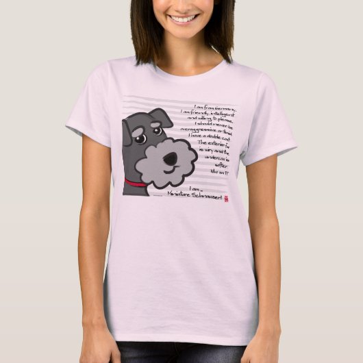 Miniature Schnauzer Tシャツ (正面)