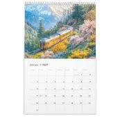 Miniature Trains 2026 Calendar – Seasonal Scenes i カレンダー (1月 2027)