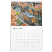 Miniature Trains 2026 Calendar – Seasonal Scenes i カレンダー (2月 2026)