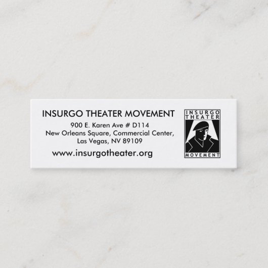 MiniCards-001 スキニー名刺 (正面)