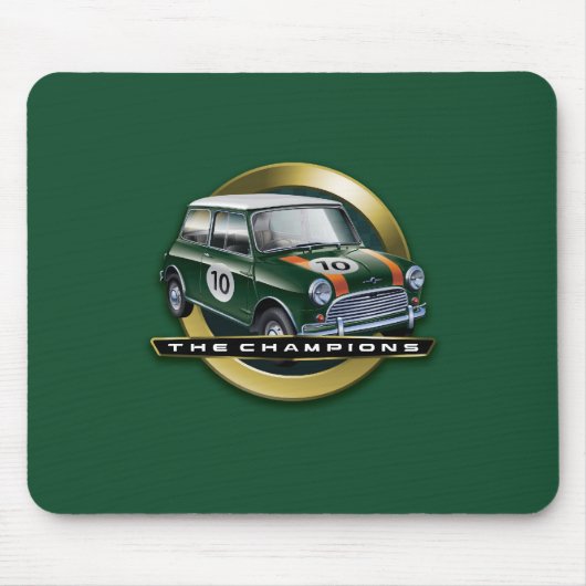 MiniCooper Sの緑 マウスパッド (正面)