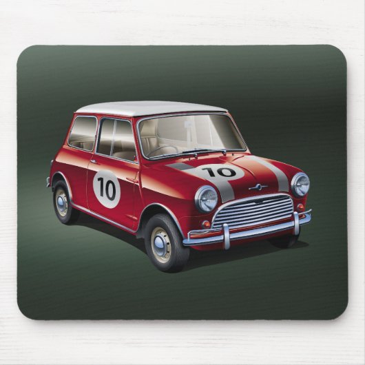MiniCooper S1の赤 マウスパッド (正面)
