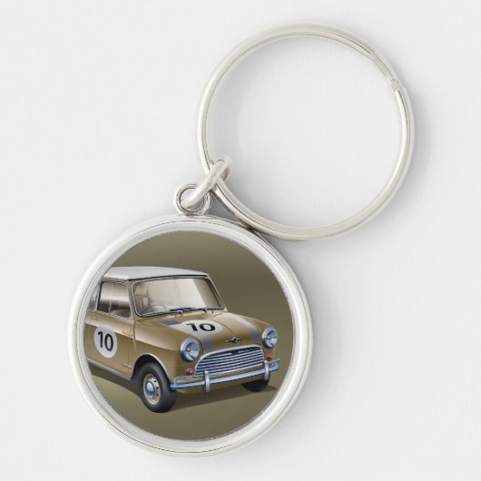 MiniCooper S1の金ゴールドの優れたキーホルダー キーホルダー (正面)