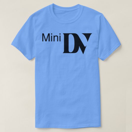 MiniDVメディアフォーマットロゴ Tシャツ (デザイン正面)