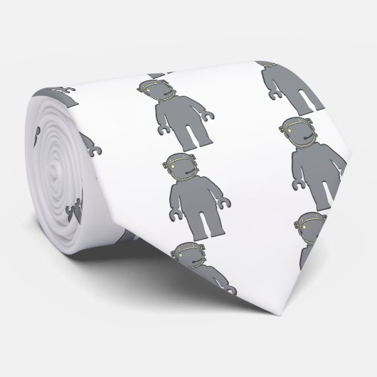 Minifig Banksyのスタイルの宇宙飛行士 ネクタイ (ロール)