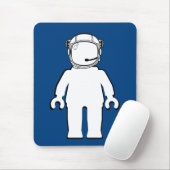 Minifig Banksyのスタイルの宇宙飛行士 マウスパッド (マウス)