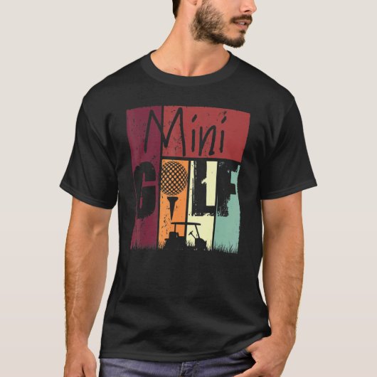 Minigolf Vintage Mini Golf Golfing Tシャツ (正面)