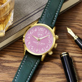 Minima Couples Monogram Wedding Anniversary pink 腕時計