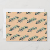 Minima l、プラントカスタムウェディングRSVP 招待状 (裏面)